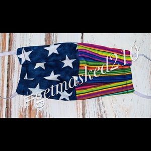 3/$25 Face Mask Stars and Separe stripes